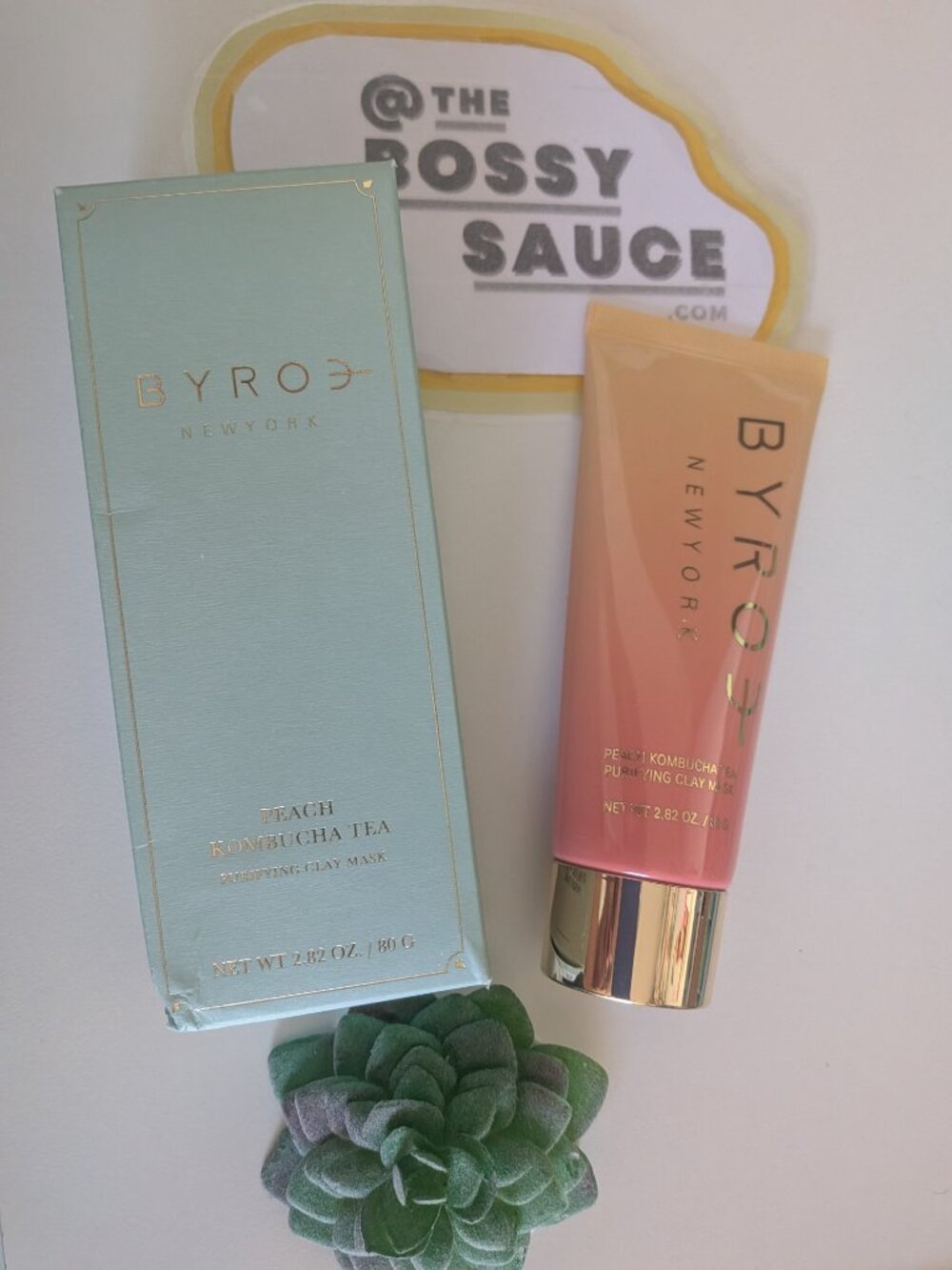 🌸 BYROE Peach Kombucha Tea Purifying Clay Mask - DISCONTINUED - NIB